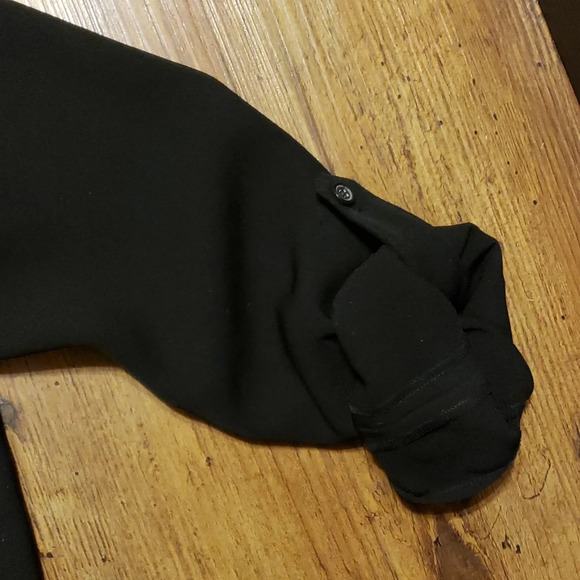 Vince black jumpsuit romper convertible sleeve euc - Picture 6 of 8